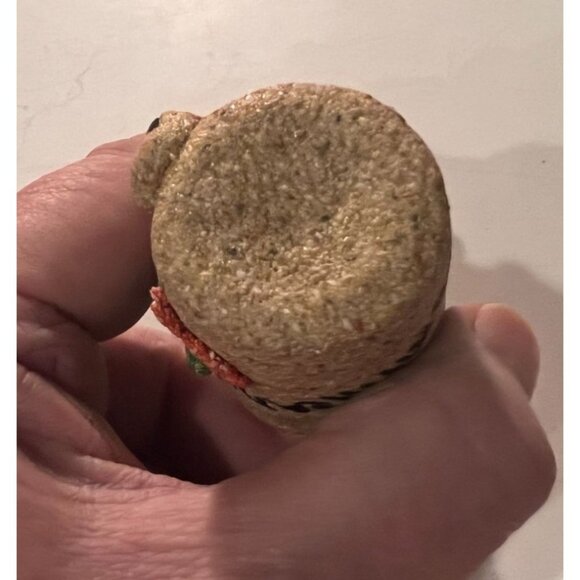 Dominican Republic Souvenir Shot Glass With Textured Sand & Palm Tree Design 3" - Picture 6 of 6